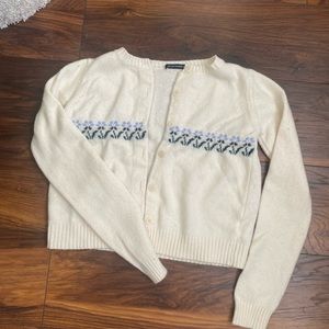 brandy cardigan with flower pattern